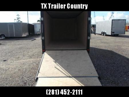New 2026 Covered Wagon Trailers 7x16 Cargo Trailer / Enclosed Trailer / 6'6" Interior / Extra Wide Ramp / 48" RV Door / .080 Silver Poly Core