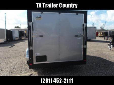 New 2026 Covered Wagon Trailers 7x16 Cargo Trailer / Enclosed Trailer / 6'6" Interior / Extra Wide Ramp / 48" RV Door / .080 Silver Poly Core