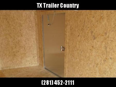 New 2026 Covered Wagon Trailers 7x16 Cargo Trailer / Enclosed Trailer / 6'6" Interior / Extra Wide Ramp / 48" RV Door / .080 Silver Poly Core