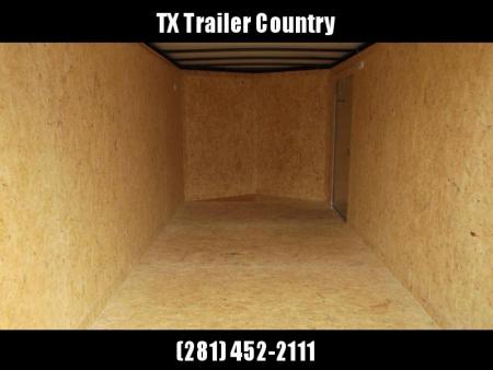 New 2026 Covered Wagon Trailers 7x16 Cargo Trailer / Enclosed Trailer / 6'6" Interior / Extra Wide Ramp / 48" RV Door / .080 Silver Poly Core