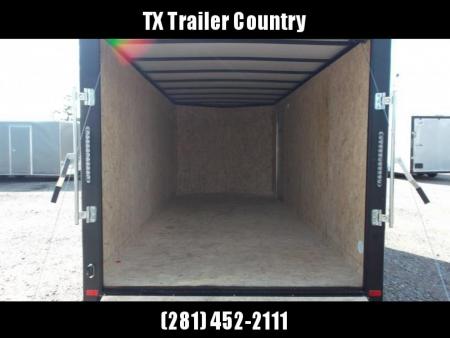 New 2026 Covered Wagon Trailers 7x16 Cargo Trailer / Enclosed Trailer / 6'6" Interior / Extra Wide Ramp / 48" RV Door / .080 Silver Poly Core