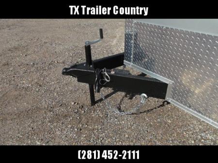 New 2026 Covered Wagon Trailers 7x16 Cargo Trailer / Enclosed Trailer / 6'6" Interior / Extra Wide Ramp / 48" RV Door / .080 Silver Poly Core