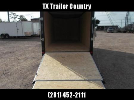New 2026 Covered Wagon Trailers 7x16 Cargo Trailer / Enclosed Trailer / 6'6" Interior / Extra Wide Ramp / 48" RV Door / .080 Silver Poly Core