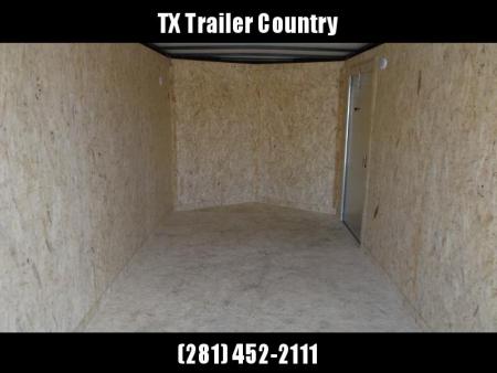 New 2026 Covered Wagon Trailers 7x16 Cargo Trailer / Enclosed Trailer / 6'6" Interior / Extra Wide Ramp / 48" RV Door / .080 Silver Poly Core