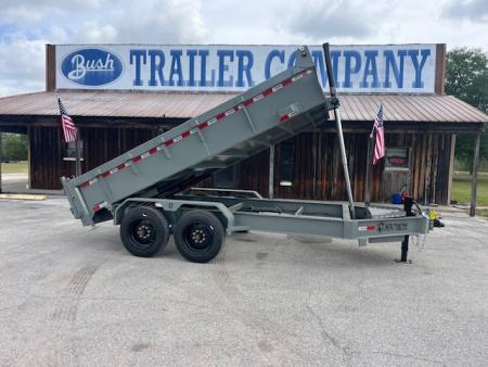 New 2026 Southern Utility 7x14x2 16K Telescopic Dump Trailer, Gray