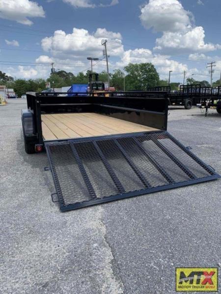 New 2026 Big Tex Trailers 14' 70TV w/' Solid Sides & 4' Gate Utility Trailer