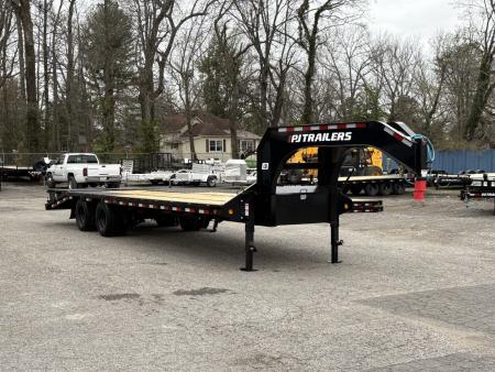 New 2026 PJ Trailers 102  x 28' Low-Pro Flatdeck With Duals (LD) 25K Flatbed Trailer