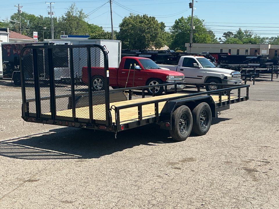 New 2026 PJ Trailers 83" x 18' Tandem Axle Channel (UL) Utility Trailer