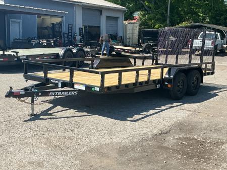 New 2026 PJ Trailers 83" x 18' Tandem Axle Channel (UL) Utility Trailer