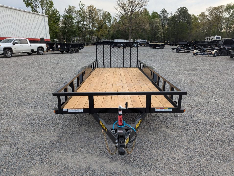New 2026 Big Tex Trailers 18' 70PI w/ Spring Loaded Fold In Tailgate Utility Trailer