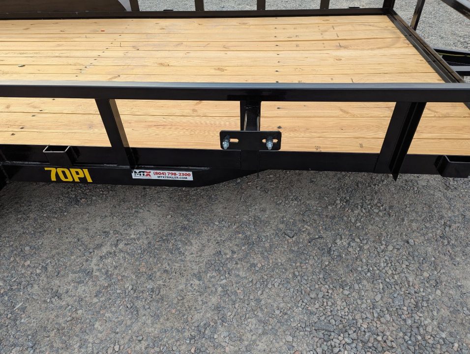 New 2026 Big Tex Trailers 18' 70PI w/ Spring Loaded Fold In Tailgate Utility Trailer