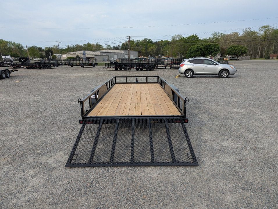 New 2026 Big Tex Trailers 18' 70PI w/ Spring Loaded Fold In Tailgate Utility Trailer
