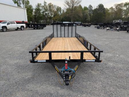 New 2026 Big Tex Trailers 18' 70PI w/ Spring Loaded Fold In Tailgate Utility Trailer