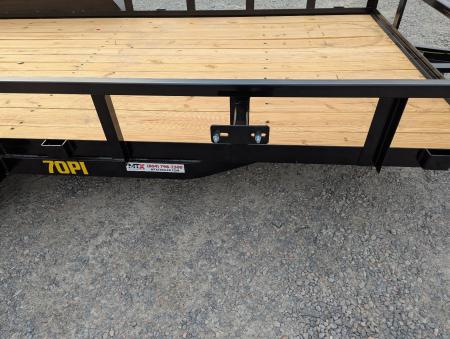 New 2026 Big Tex Trailers 18' 70PI w/ Spring Loaded Fold In Tailgate Utility Trailer