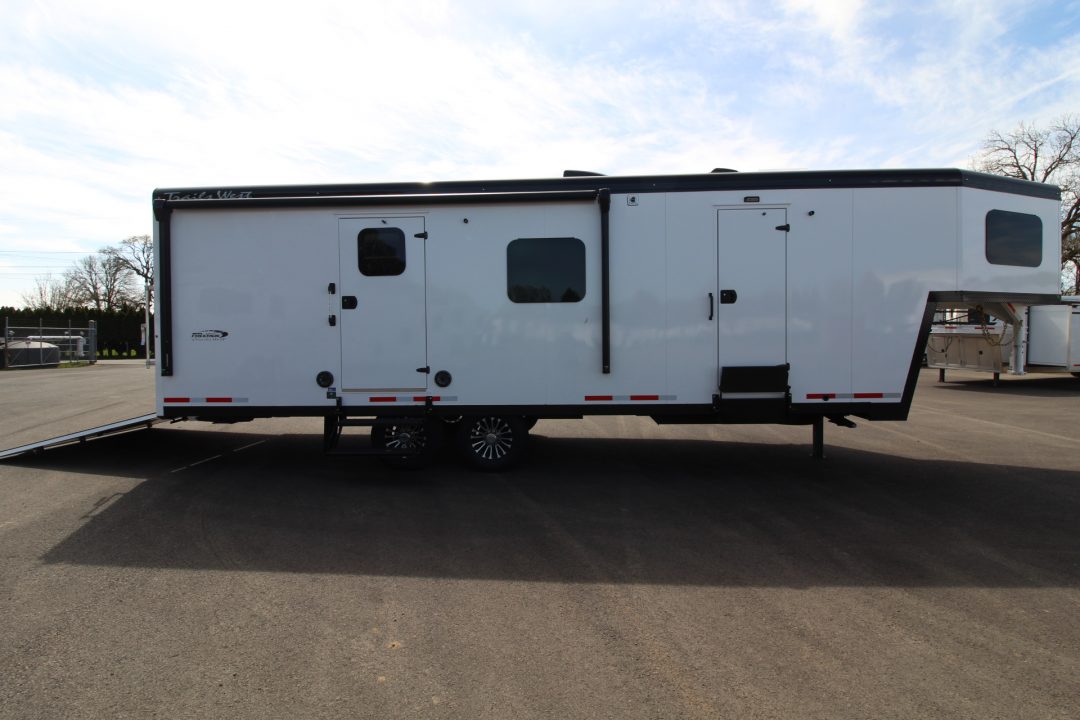 New 2027 Trails West Freeride 24' GN Toy Hauler Snowmobile Living Quarters Trailer w/ Solar - Fuel Cell