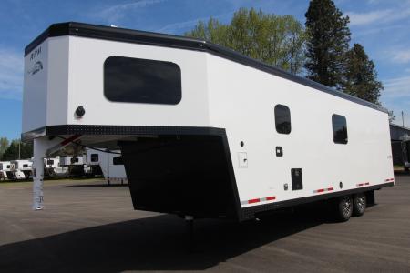 New 2027 Trails West Freeride 24' GN Toy Hauler Snowmobile Living Quarters Trailer w/ Solar - Fuel Cell