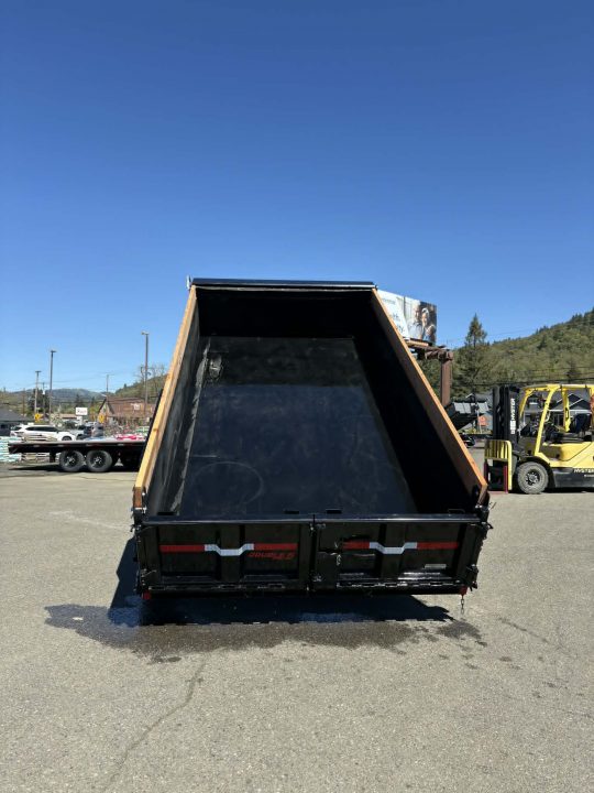 New DUMP 2026 DOUBLE A LP147-14 7X14 HEAVY DUTY LOW PROFILE 14000 GVWR TRAILER