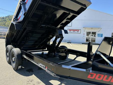 New DUMP 2026 DOUBLE A LP147-14 7X14 HEAVY DUTY LOW PROFILE 14000 GVWR TRAILER