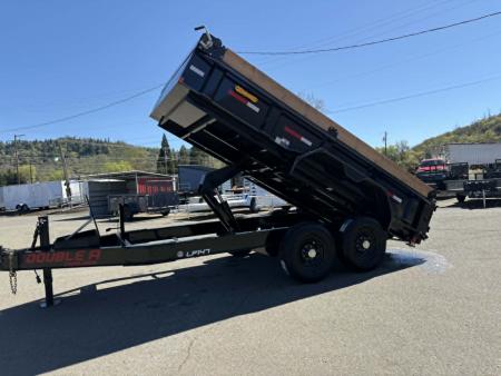 New DUMP 2026 DOUBLE A LP147-14 7X14 HEAVY DUTY LOW PROFILE 14000 GVWR TRAILER
