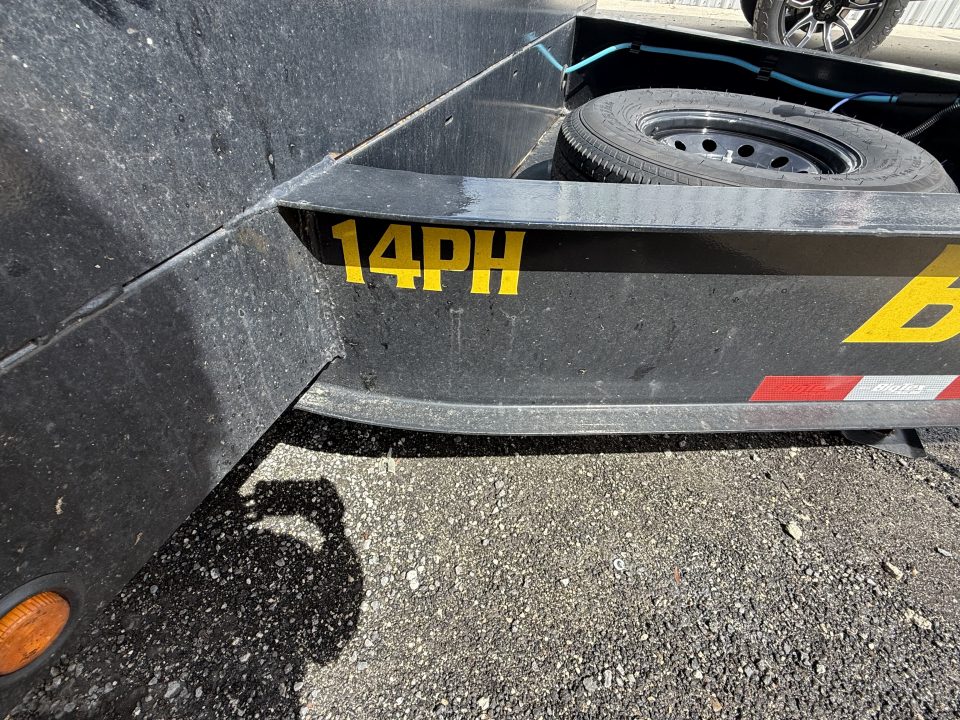 Used 2025 Big Tex Trailers 30 Ft. Gooseneck Flatbed Trailer with Mega Ramps