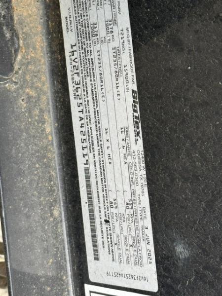 Used 2025 Big Tex Trailers 30 Ft. Gooseneck Flatbed Trailer with Mega Ramps