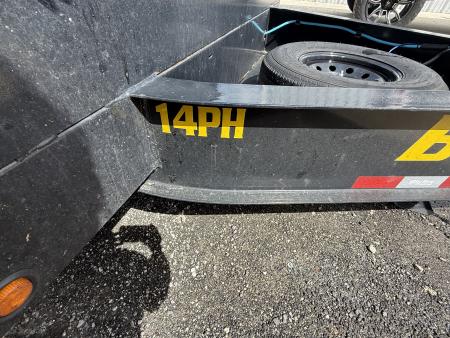 Used 2025 Big Tex Trailers 30 Ft. Gooseneck Flatbed Trailer with Mega Ramps