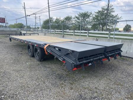 New 2026 Lamar Trailers 102 IN X 24 FT DECK OVER FULL WIDTH RHINO RAMPS 14K GVWR
