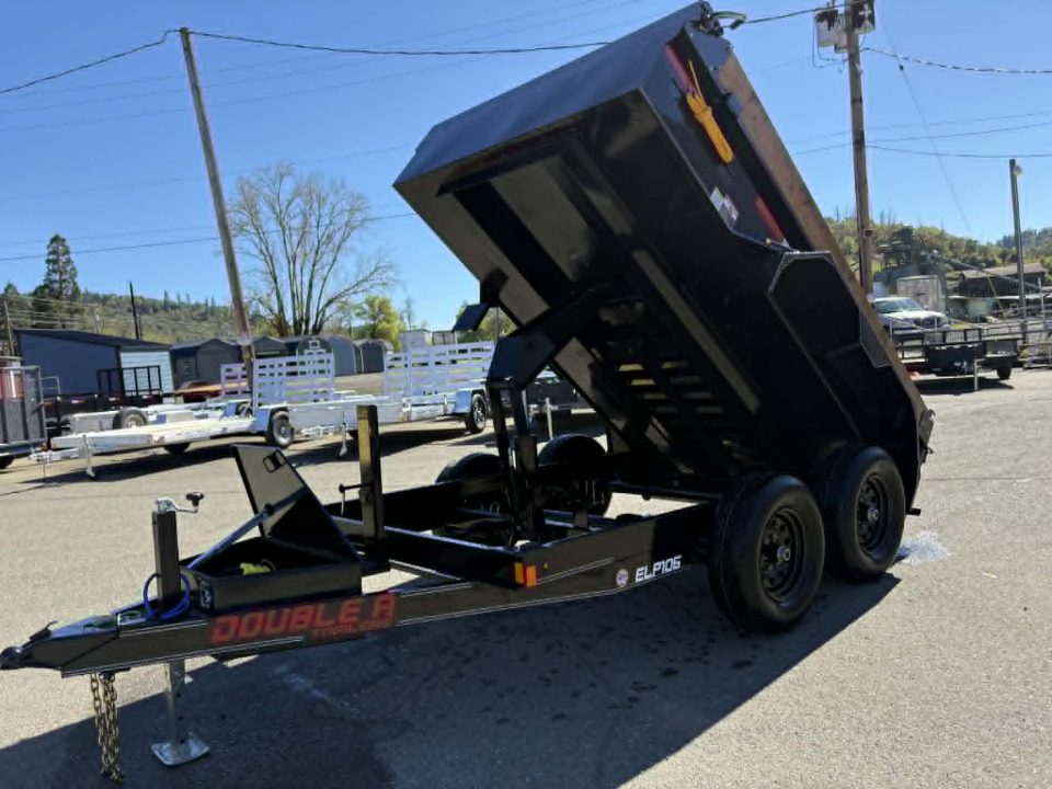 New DUMP 2026 DOUBLE A ELP106-10 6X10 10,000 GVWR TANDEM AXLE TRAILER