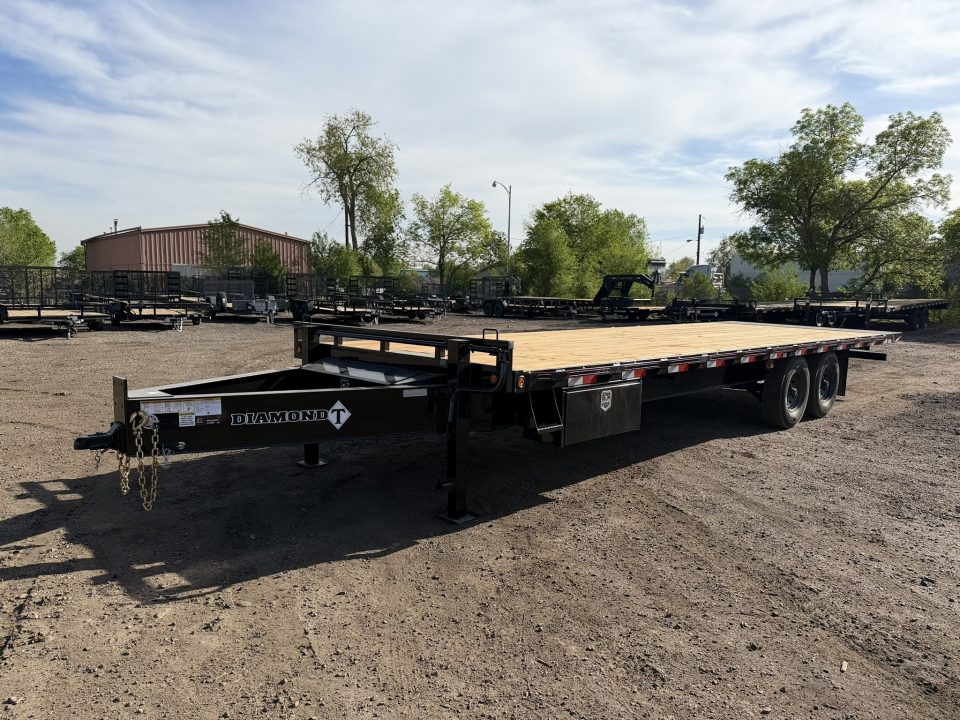 New 2026 Diamond T 8.5-26 Single Wheel Tilting Deckover Equipment Hauler 17.5K GVWR