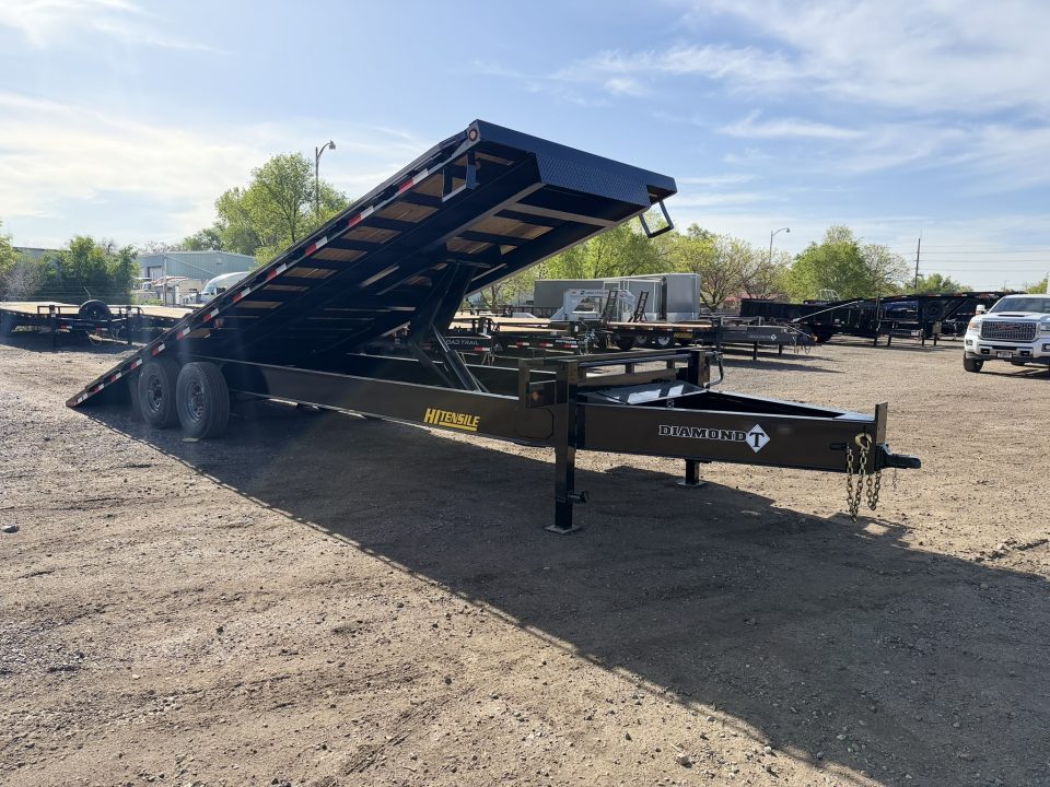 New 2026 Diamond T 8.5-26 Single Wheel Tilting Deckover Equipment Hauler 17.5K GVWR