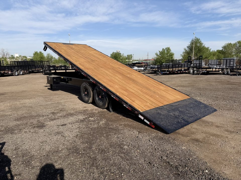 New 2026 Diamond T 8.5-26 Single Wheel Tilting Deckover Equipment Hauler 17.5K GVWR