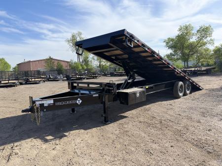 New 2026 Diamond T 8.5-26 Single Wheel Tilting Deckover Equipment Hauler 17.5K GVWR