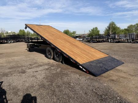 New 2026 Diamond T 8.5-26 Single Wheel Tilting Deckover Equipment Hauler 17.5K GVWR