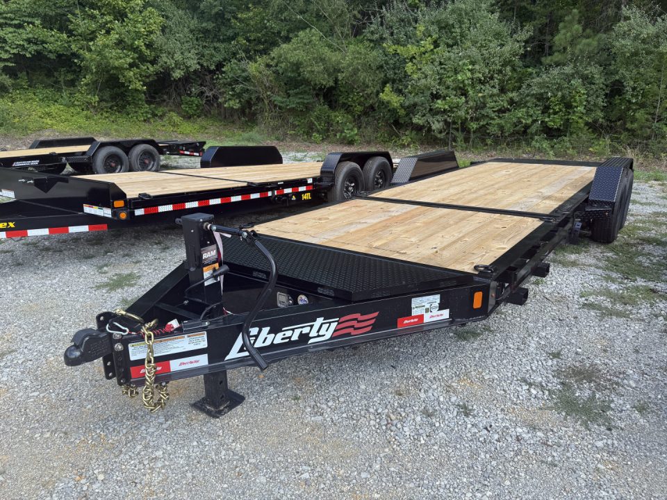 New 2026 Liberty LT14K Tilt Trailer, FORK HOLDERS, I-BEAM, TOOLBOX