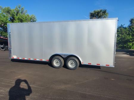 New 2026 Arising 8.5X20 TANDEM AXLE 10000 LB GVWR Cargo / Enclosed Trailer WITH 7FT INTERIOR HEIGHT, .080 POLYCORE EXTERIOR, ONE PIECE ALUMINUM ROOF, SIDE DOOR STEP/BARLOCK, FULL TUBE FRAME