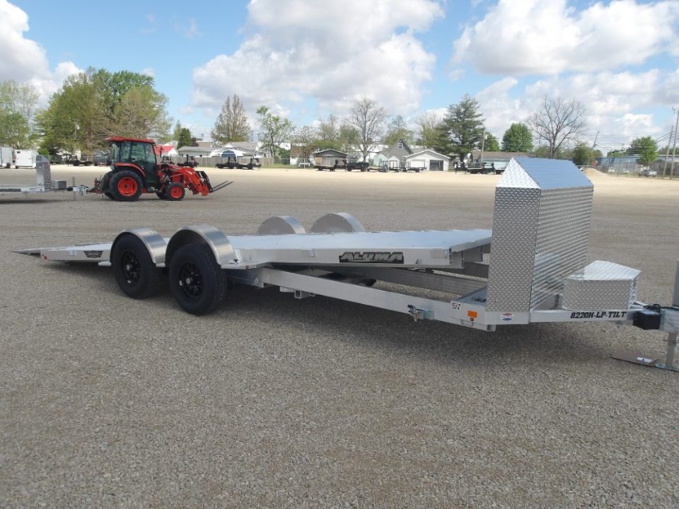New 2027 Aluma 8220H-LP-TILT-TA-EL-R 81x20 Car Hauler