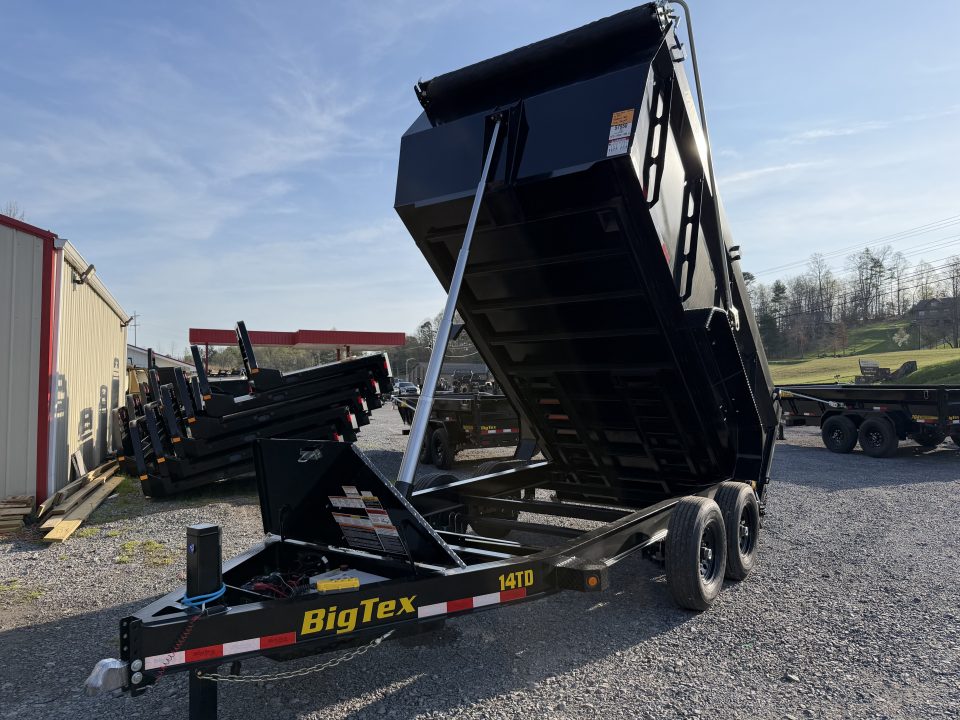 New 2026 Big Tex 14TDX 5 STAGE TELESCOPIC 7 GAUGE FLOOR, 14 PLY TIRES LONG ARM TARP, HYDRO JACK