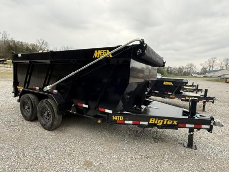 New 2026 Big Tex 14TDX 5 STAGE TELESCOPIC 7 GAUGE FLOOR, 14 PLY TIRES LONG ARM TARP, HYDRO JACK