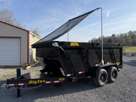 New 2026 Big Tex 14TDX 5 STAGE TELESCOPIC 7 GAUGE FLOOR, 14 PLY TIRES LONG ARM TARP, HYDRO JACK