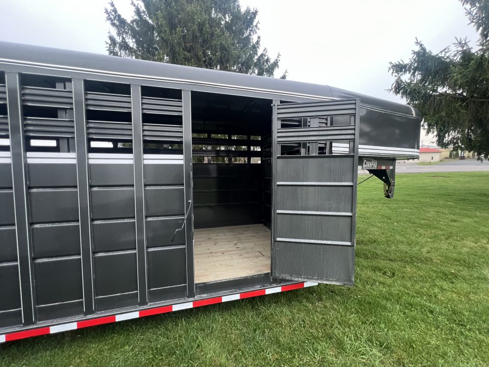 New 2026 CornPro 7x24 14K Gooseneck Stock / Stock Combo Trailer