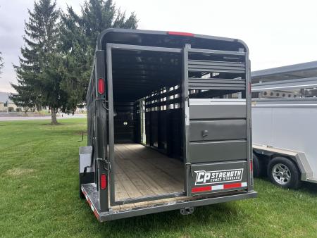 New 2026 CornPro 7x24 14K Gooseneck Stock / Stock Combo Trailer