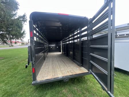 New 2026 CornPro 7x24 14K Gooseneck Stock / Stock Combo Trailer