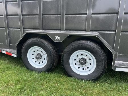 New 2026 CornPro 7x24 14K Gooseneck Stock / Stock Combo Trailer