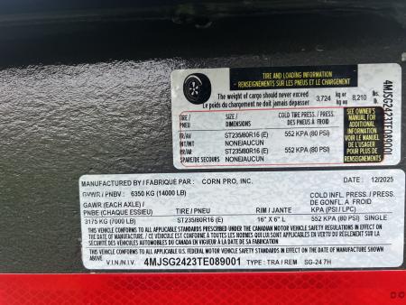 New 2026 CornPro 7x24 14K Gooseneck Stock / Stock Combo Trailer