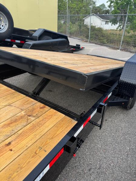 New 2026 Triple Crown Trailers 7x22 Split Deck Tilt