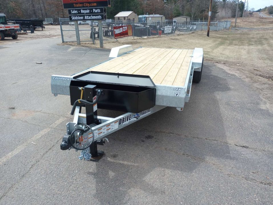 New 2026 Drive Trailers 14K 20'x82" Galvanized Equipment Trailer