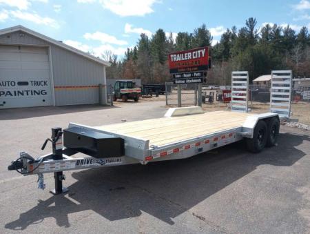 New 2026 Drive Trailers 14K 20'x82" Galvanized Equipment Trailer