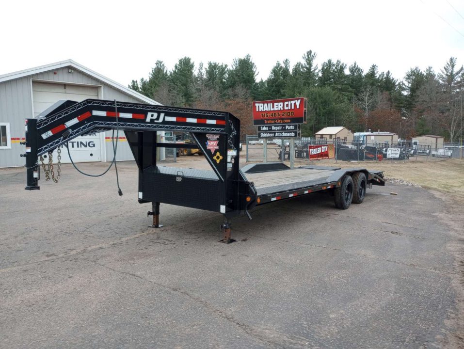 Used 2020 PJ TRAILERS H7 Gooseneck 102" x 24' Equipment Trailer