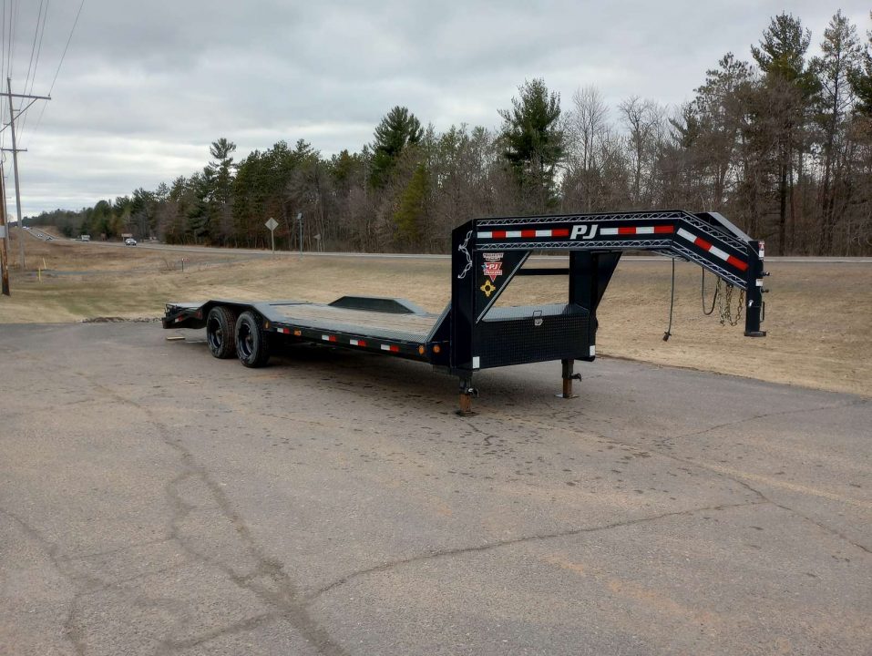 Used 2020 PJ TRAILERS H7 Gooseneck 102" x 24' Equipment Trailer