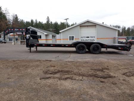 Used 2020 PJ TRAILERS H7 Gooseneck 102" x 24' Equipment Trailer